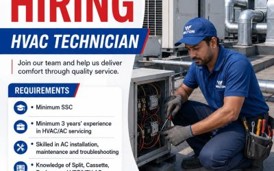 Walton is looking for a skilled and experienced HVAC Technician to join its technical team. If you have hands-on experience in air conditioning installation, servicing, maintenance, and troubleshooting, this could be an excellent opportunity to build your career with one of Bangladesh’s leading brands.